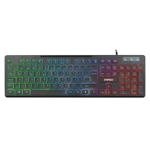 Everest KB-120 Sleek Siyah USB Gökkuşağı Aydınlatmalı Q Gaming Oyuncu Klavyesi