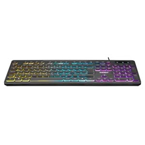 Everest KB-120 Sleek Siyah USB Gökkuşağı Aydınlatmalı Q Gaming Oyuncu Klavyesi