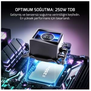 Gamepower Skadi Elite LCD 240 ARGB 240mm Sıvı İşlemci Soğutucu AM5 ve LGA1700 Uyumlu