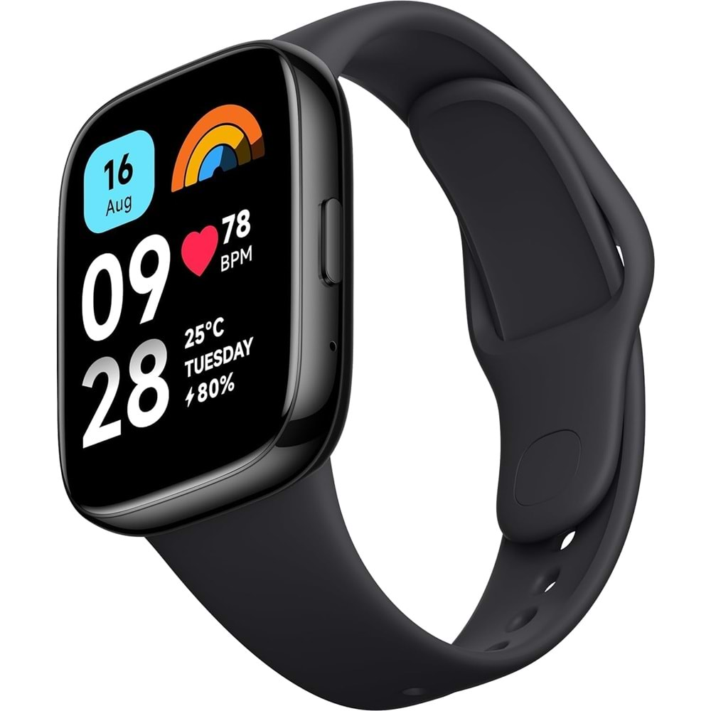 Xiaomi Redmi Watch 3 Active, 1,83 inç (4,6 cm) LCD Ekran Akıllı Saat Siyah