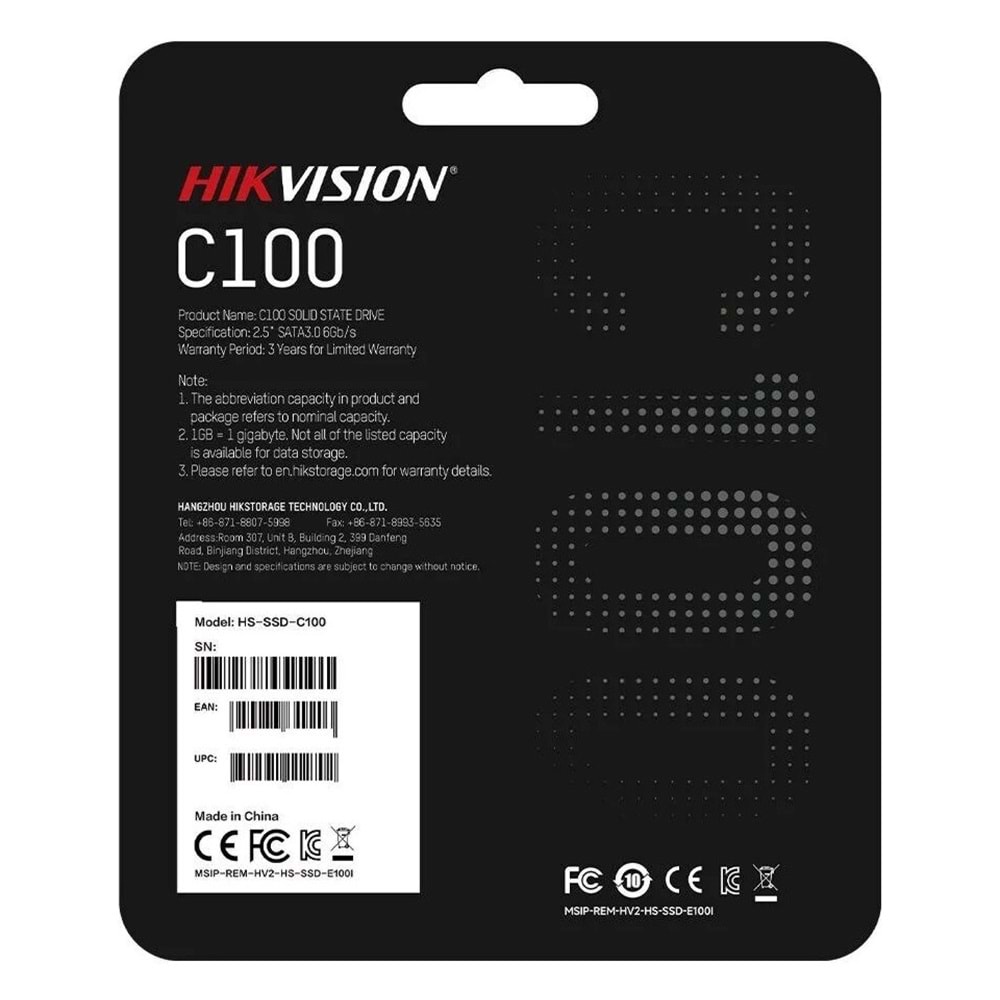 Hikvision Hs-SSD-C100-240G 240GB SATA3 SSD