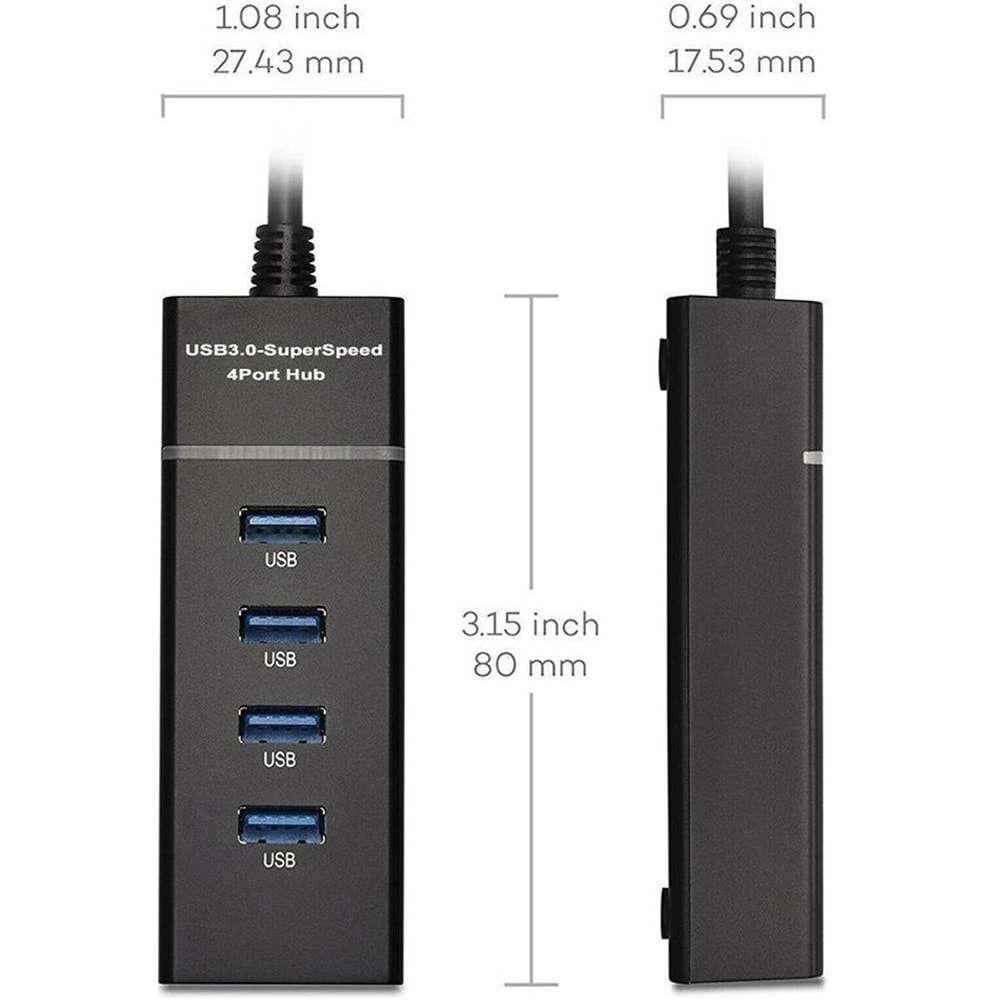 4 Port Usb 3.0 Çoğaltıcı Çoklayıcı Hub Adaptör Switch 4360