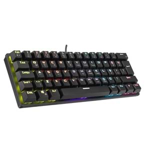 Rampage ALLY K11 Siyah Rainbow Q Bilek Destekli Blue Switch Mekanik Gaming (Oyuncu) Klavye