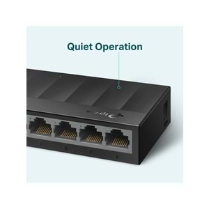 TP-LINK LS1008G, Green Tech, 8 Port GigaBit, Yönetilemez, Masaüstü Switch