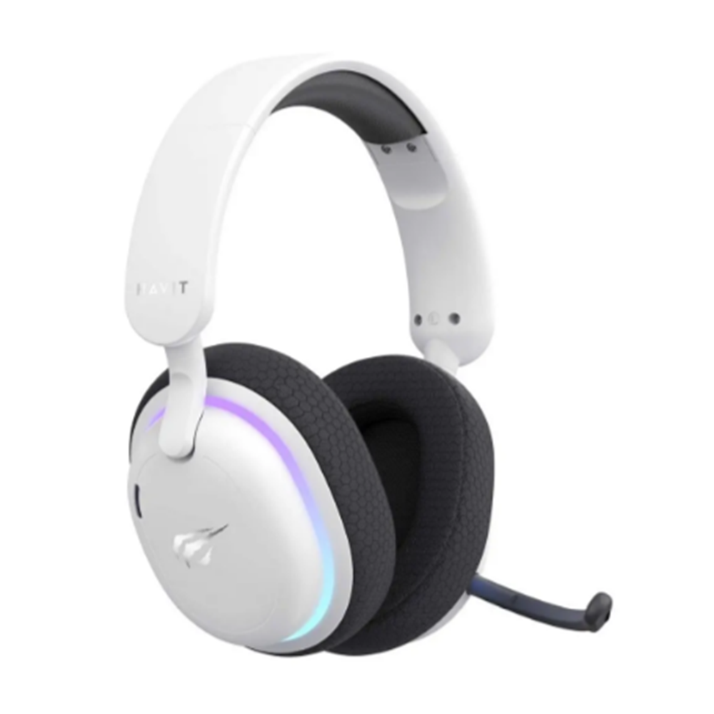 Havit Gamenote Fuxi-H7 RGB Kablosuz Beyaz Gaming (Oyuncu) Kulaklığı