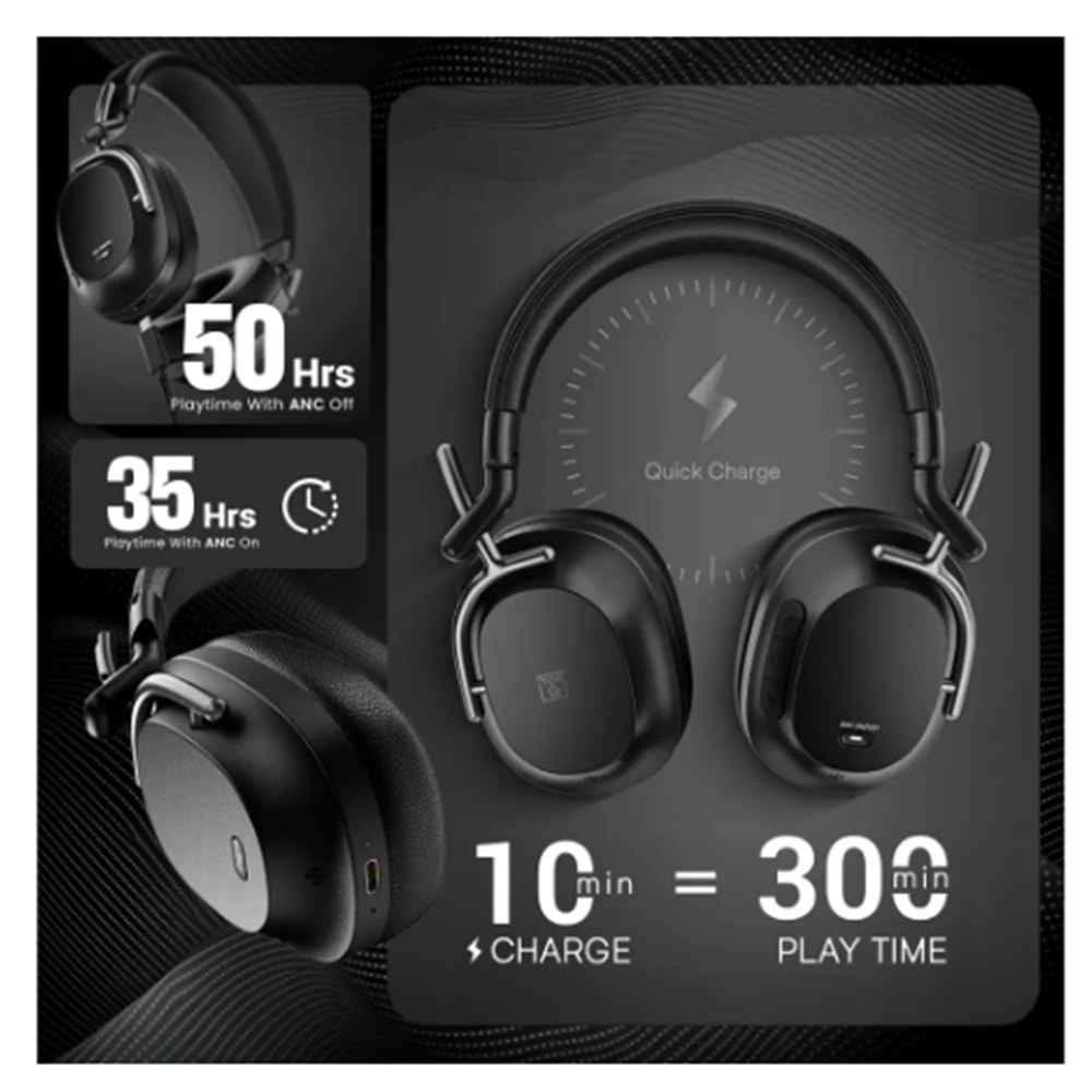 TopG Vox Dynamic Wave ANC Bluetooth Kulaklık (Hardcase Çanta Hediyeli)