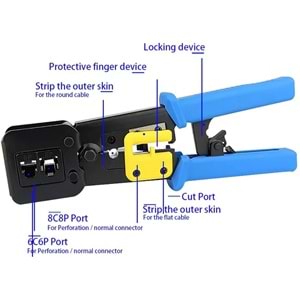 Ez Rj45 Rj11 Rj12 Yeni Nesil Konnektör Sıkma Pense Network Sıkma Pensesi 4445