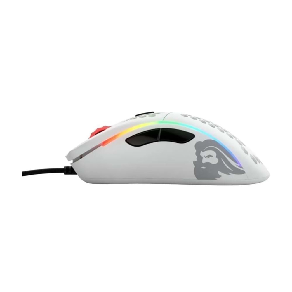 Glorious Model D Kablolu Parlak Beyaz RGB Oyuncu Mouse 69 Gr