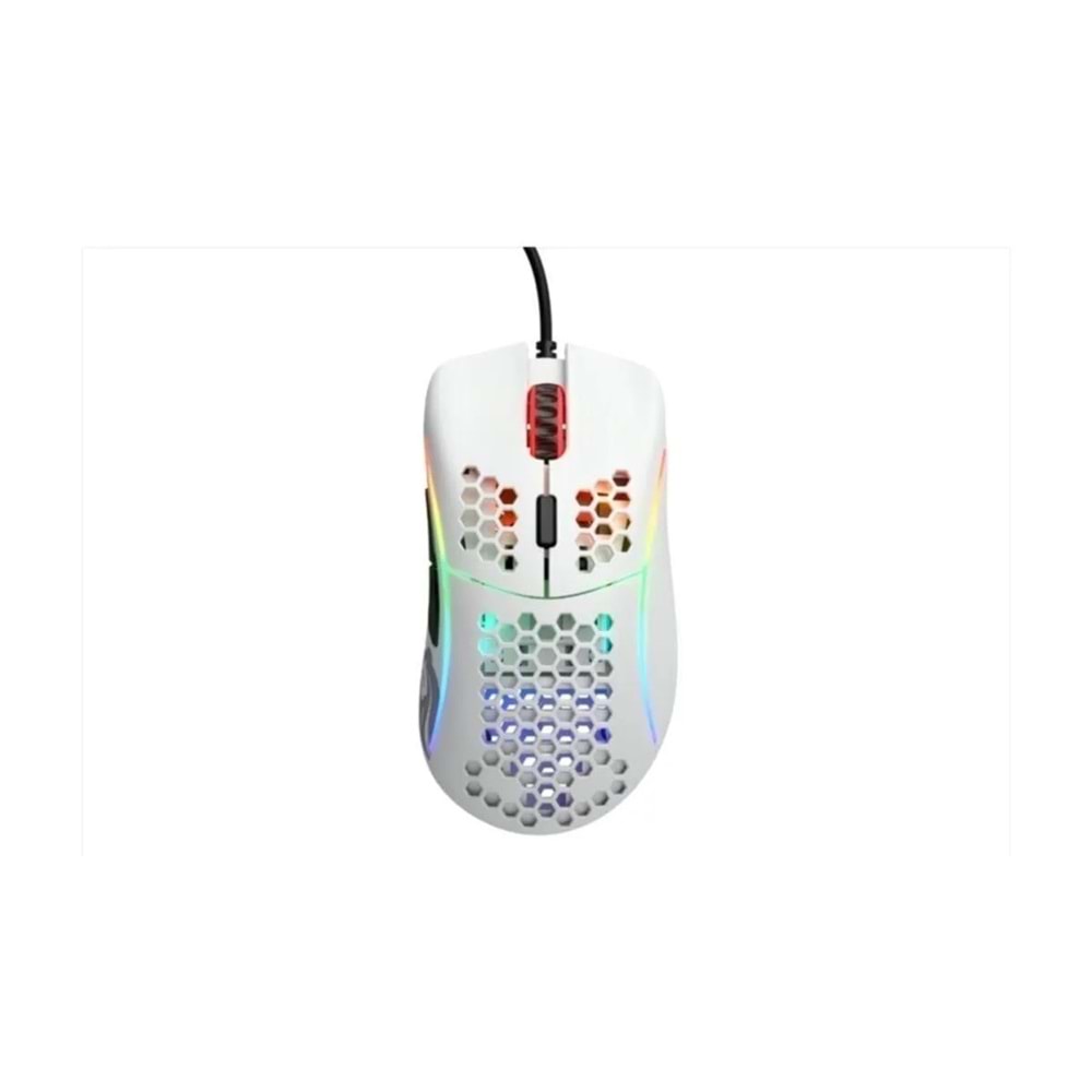 Glorious Model D Kablolu Parlak Beyaz RGB Oyuncu Mouse 69 Gr