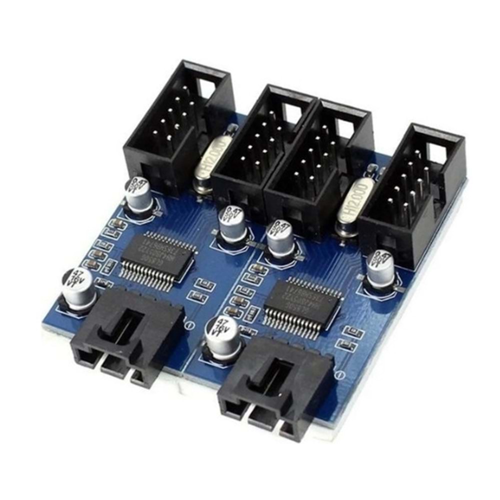 9 Pin Erkek To 4 Port Dişi Usb 2.0 Çoklayıcı Kart