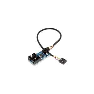 9 Pin Erkek To 4 Port Dişi Usb 2.0 Çoklayıcı Kart