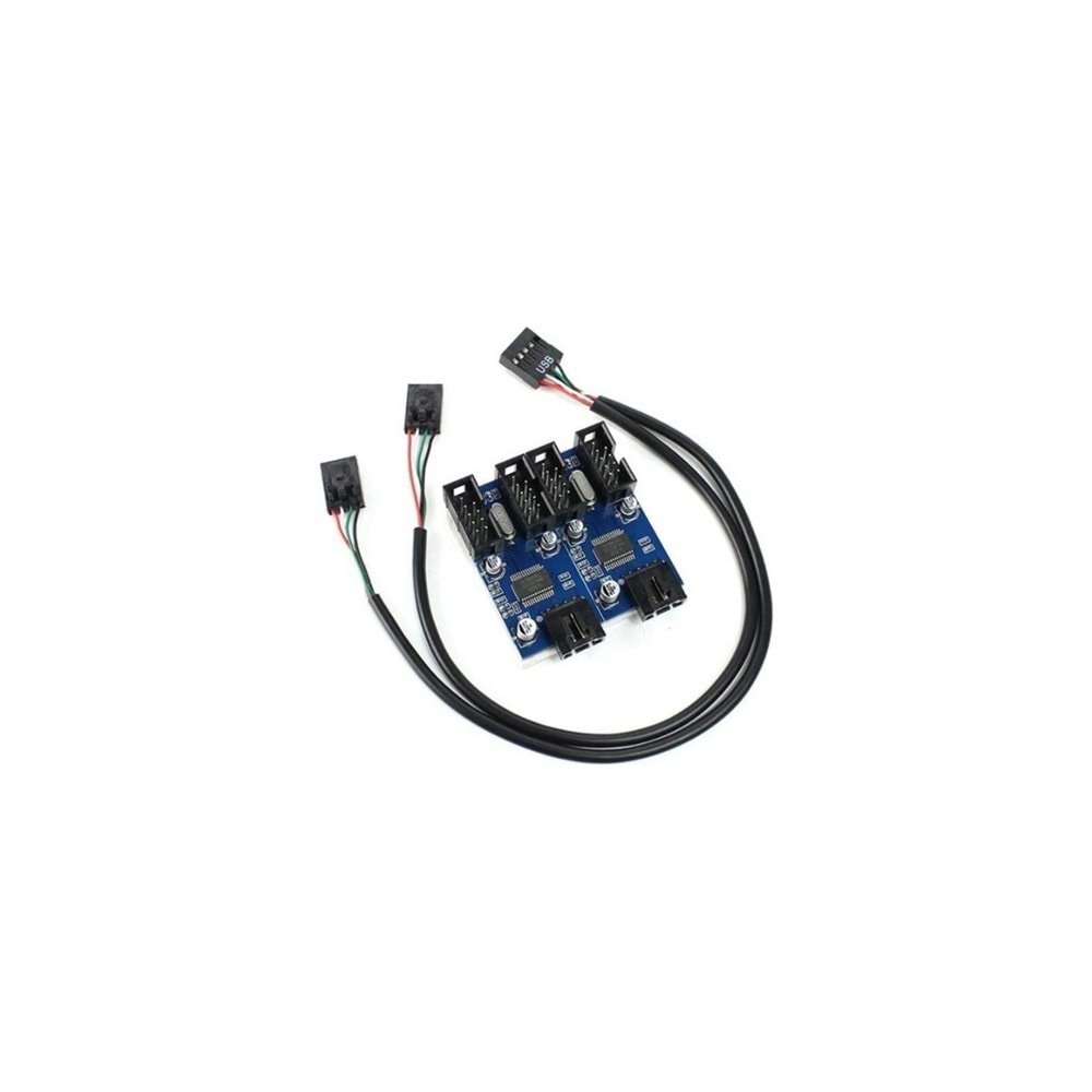 9 Pin Erkek To 4 Port Dişi Usb 2.0 Çoklayıcı Kart