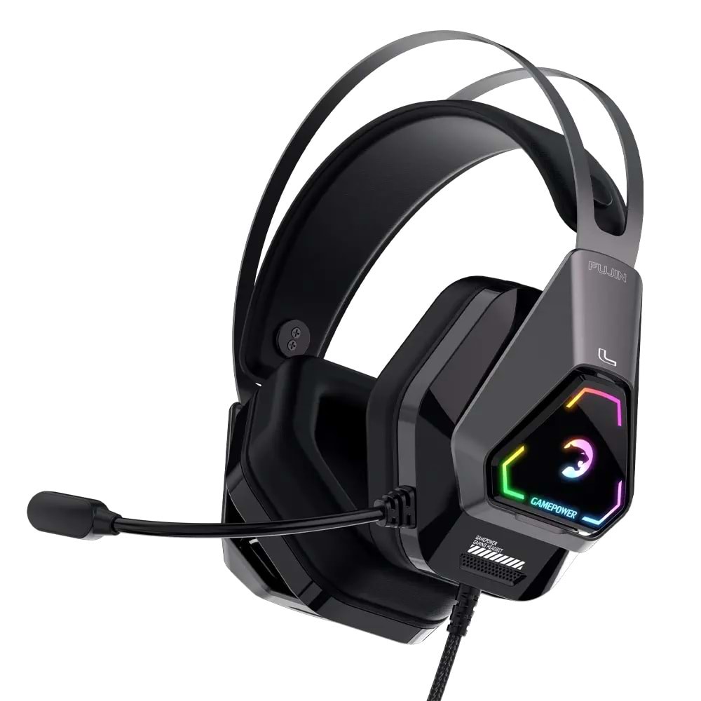 Gamepower Fujin Siyah 7.1 Surround RGB Gaming Kulaklık