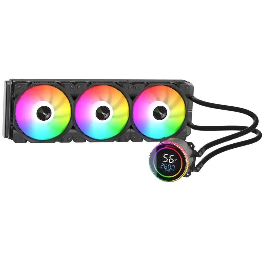 GamePower Skadi Round 360 ARGB 360mm Sıvı İşlemci Soğutucu AM5 ve LGA1700 Uyumlu