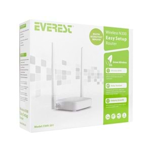 Everest Ewr-301 Kablosuz-N Wps + Wısp+Wds 300 Mbps Repeater+Access Point+Bridge