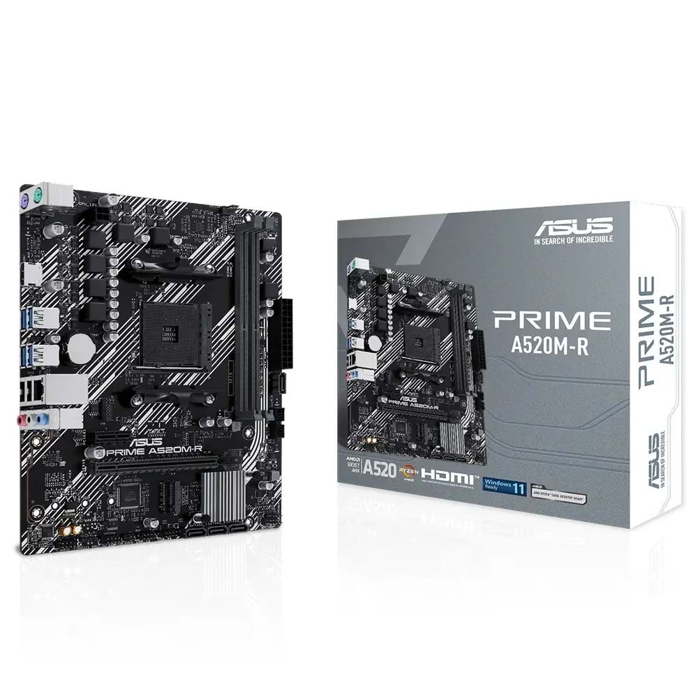 ASUS Prime A520M-R AMD Soket AM4 DDR4 5100MHz mATX Anakart