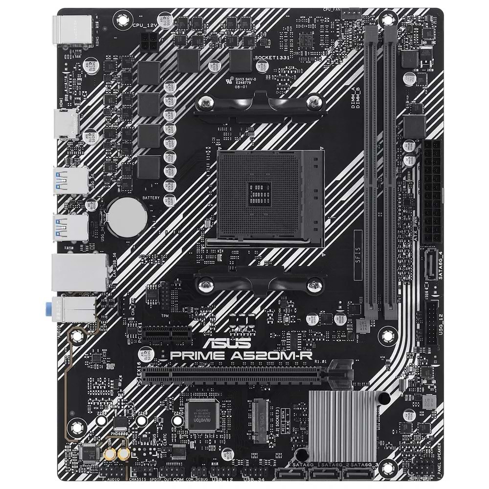 ASUS Prime A520M-R AMD Soket AM4 DDR4 5100MHz mATX Anakart