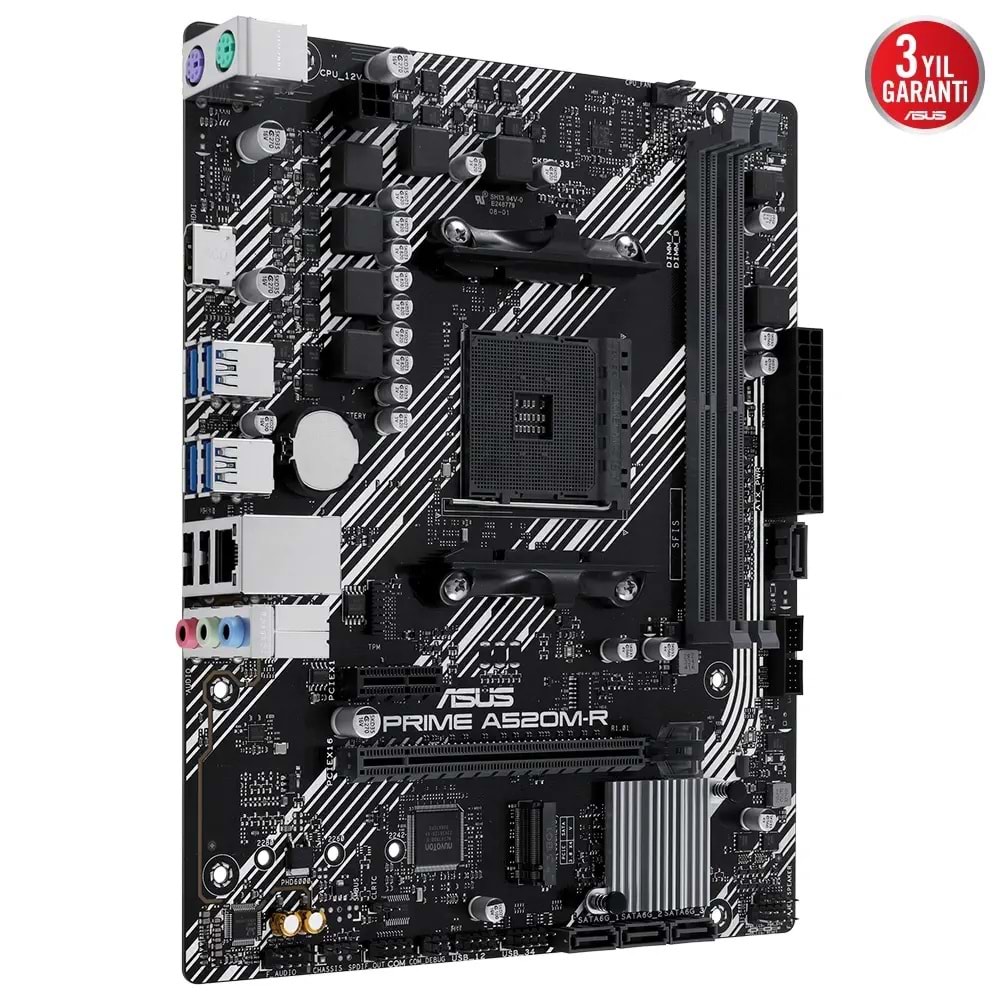 ASUS Prime A520M-R AMD Soket AM4 DDR4 5100MHz mATX Anakart