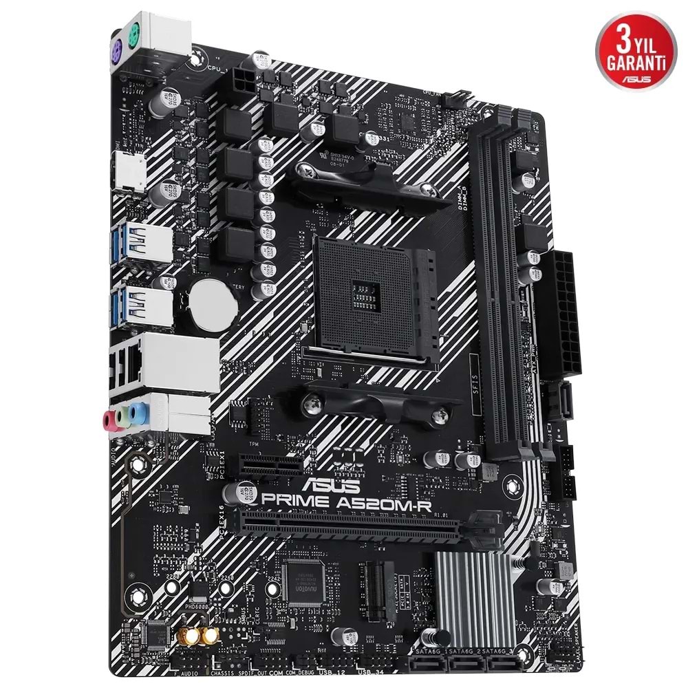 ASUS Prime A520M-R AMD Soket AM4 DDR4 5100MHz mATX Anakart