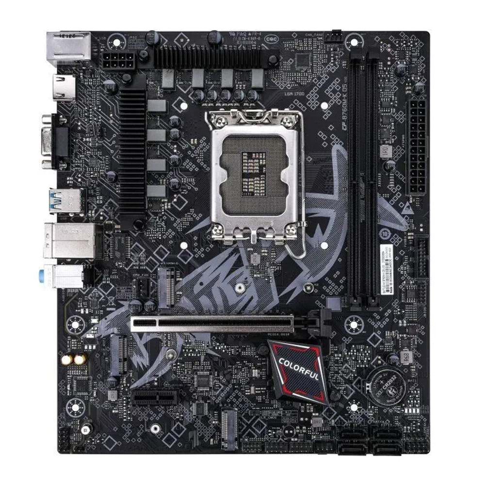 COLORFUL BATTLE-AX B760M-K V20 DDR5 7200MHz mATX Gaming (Oyuncu) Anakart