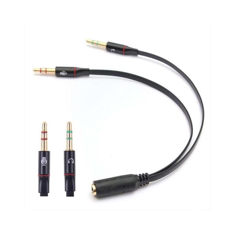 Kulaklık Mikrofon Çevirici Ayırıcı Switch Splitter 3.5mm 4457