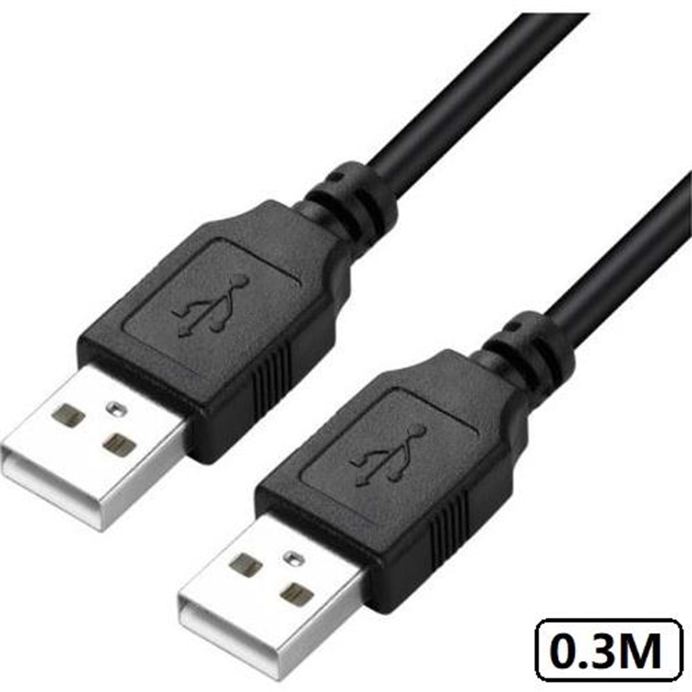 Usb Uzatma Kablosu 0.3 Metre Uzatıcı İki Ucu Erkek Erkek 30cm 5246