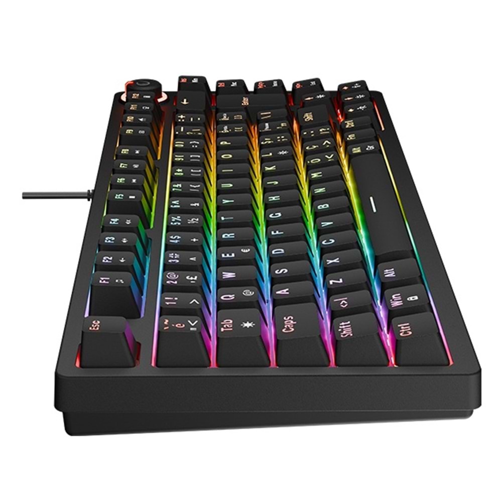 Rampage ENIGMA 75 Siyah Türkçe Q Red Switch Kompakt Mekanik Gaming (Oyuncu) Klavye