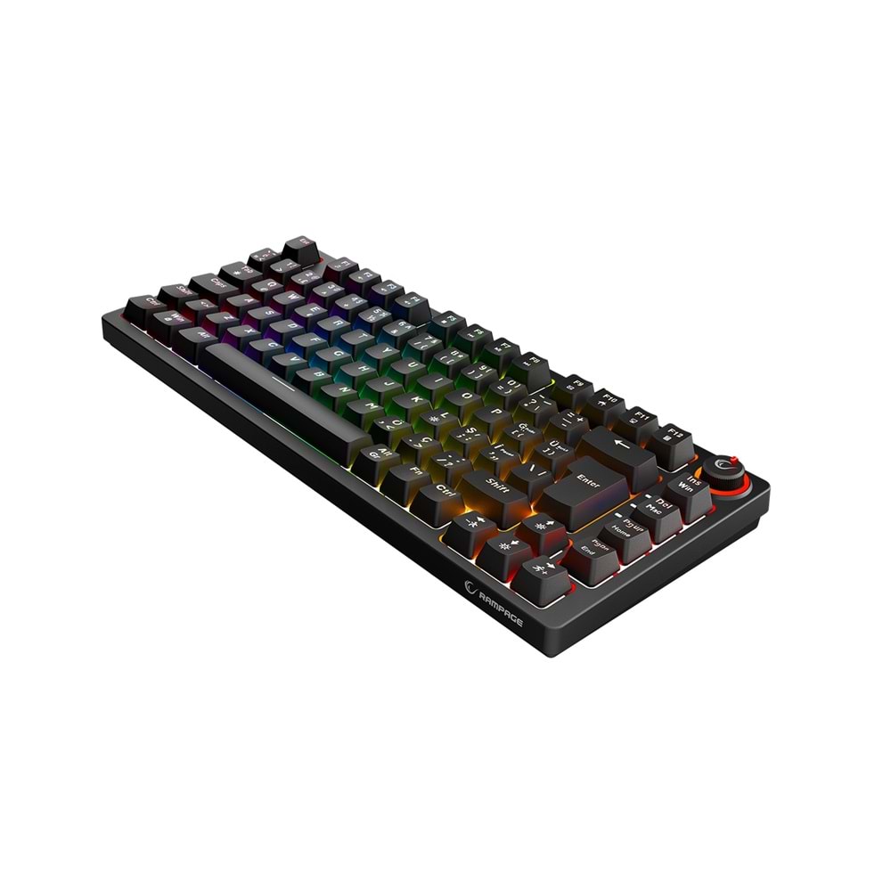 Rampage ENIGMA 75 Siyah Türkçe Q Red Switch Kompakt Mekanik Gaming (Oyuncu) Klavye