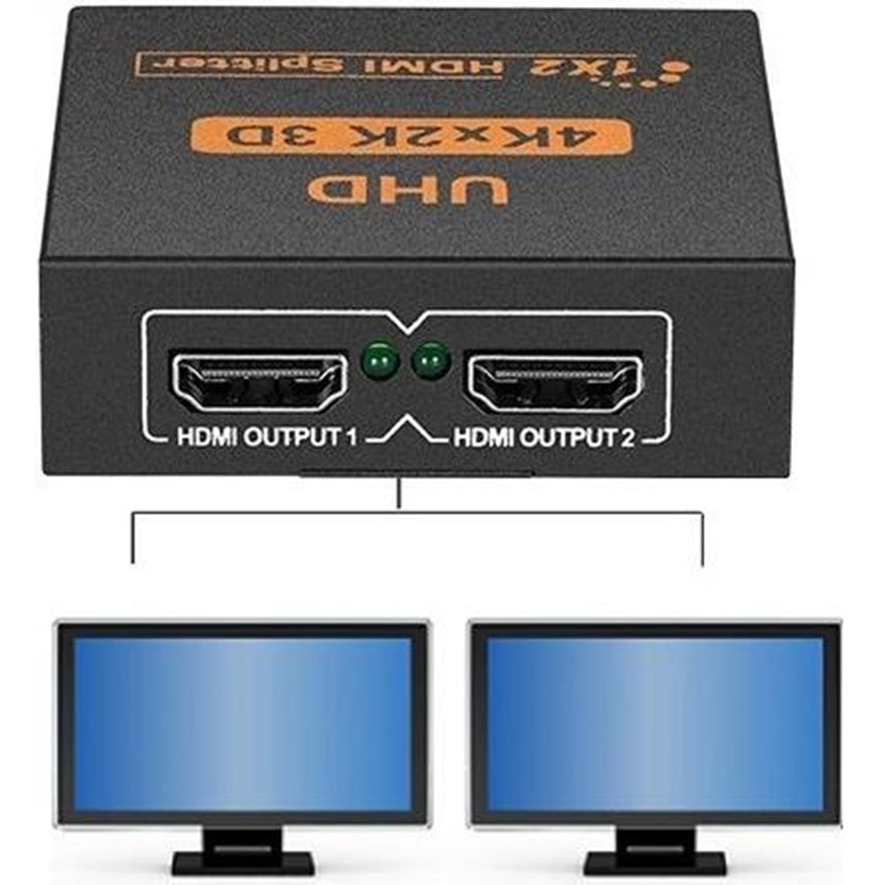2 Port Uhd 4k Hdmi Switch Ekran Monitör Splitter Çoklayıcı Çoğaltıcı 4435