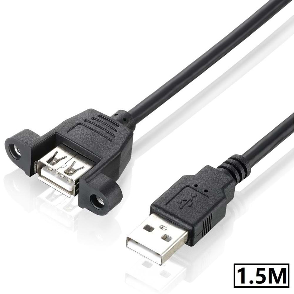 Usb Dişi Erkek Panel Tipi Data Uzatma Kablosu 1.5 Metre 4887