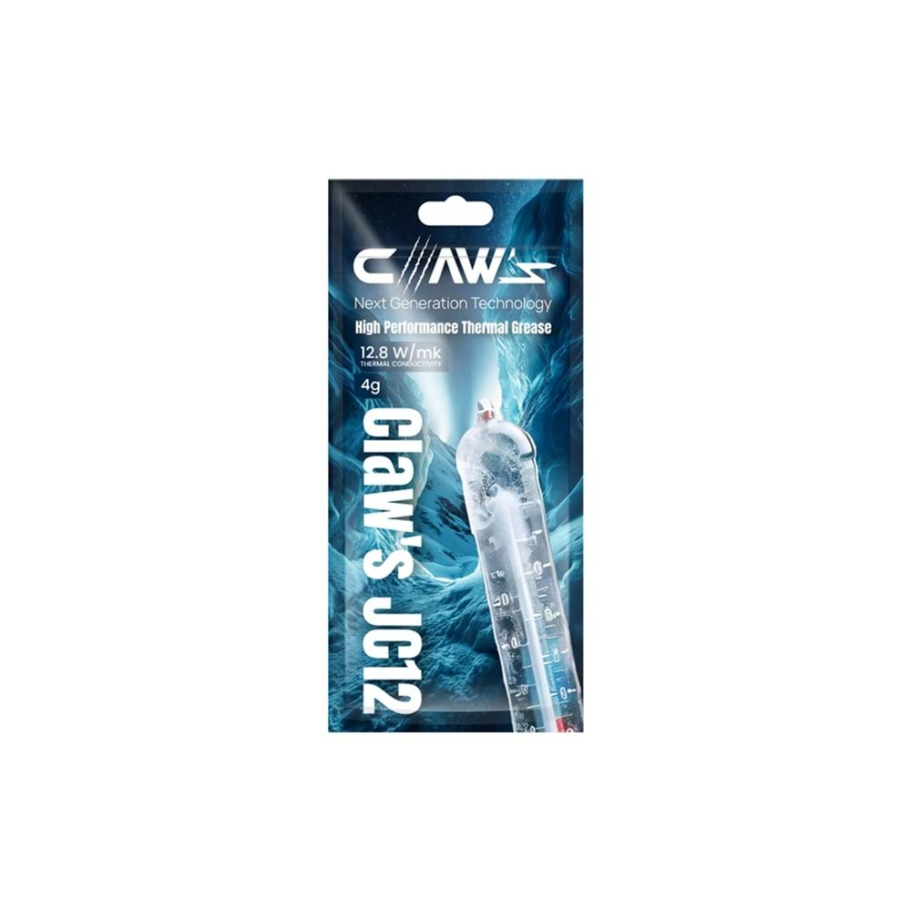 Claw's JC12 12.8W/MK Termal Iletkenlikli Yüksek Performans Termal Macun - 4gr