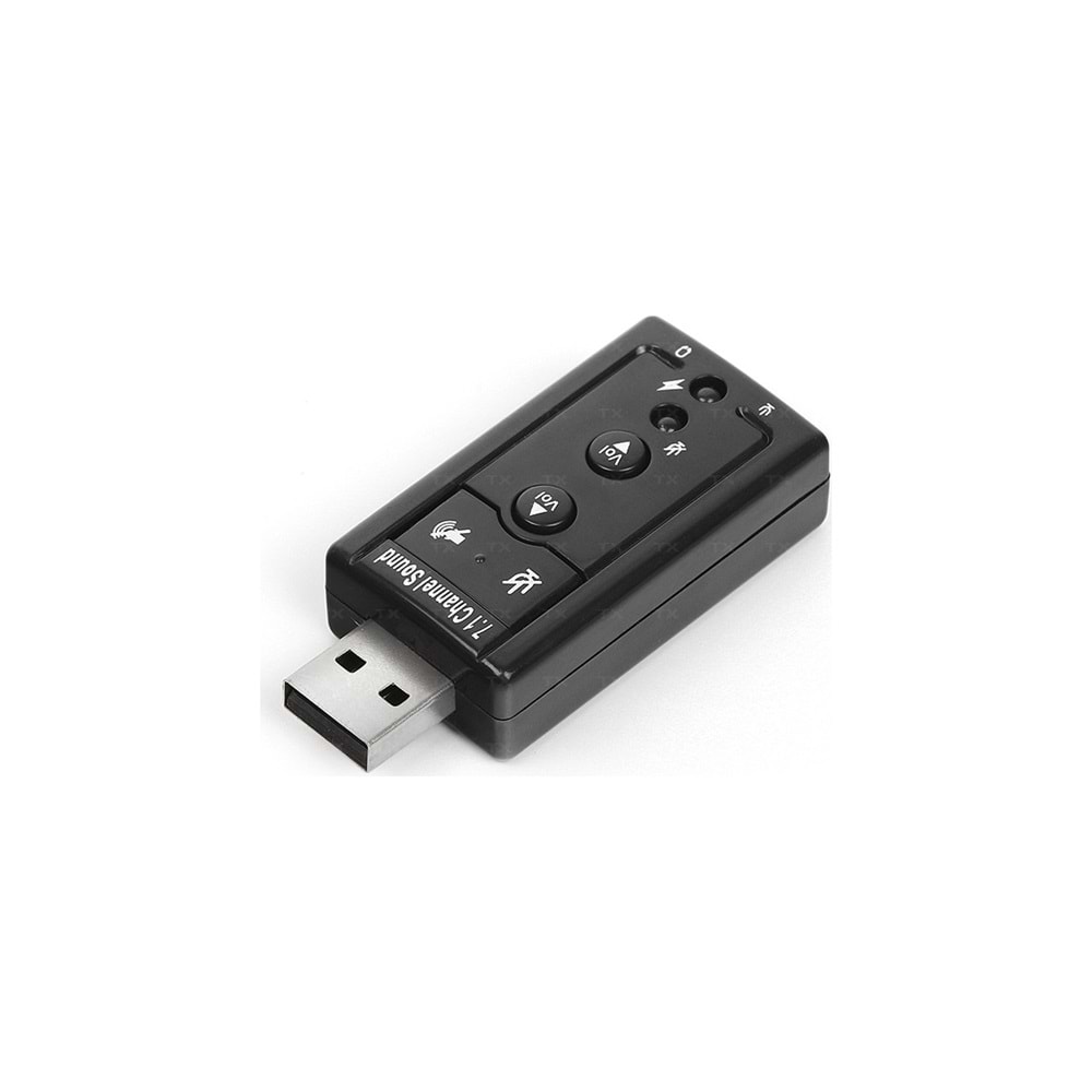 Tx Usb 2.0 7.1 Stereo Ses Efektli Ses Kartı (Windows Ve Mac Destekli)(TXACUSC72)