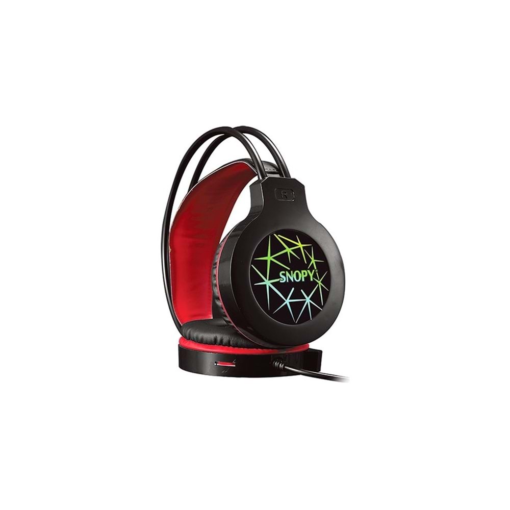 Snopy SN-GX7 CRAZY Siyah USB Ledli Mikrofonlu Oyuncu Kulaklığı