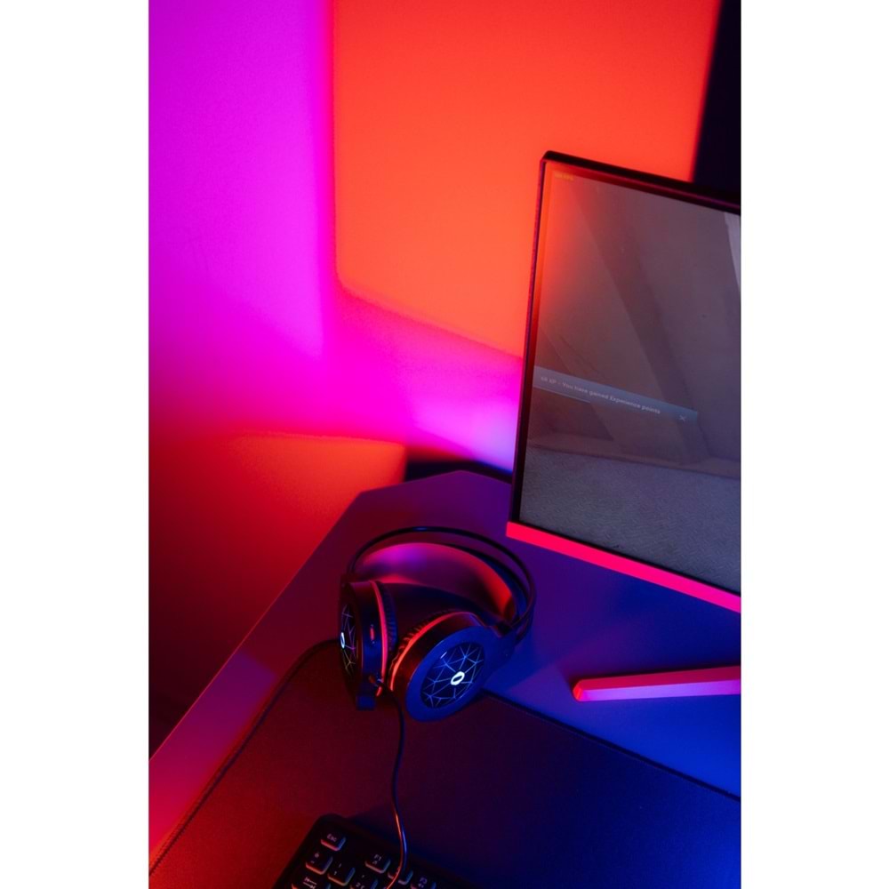 Snopy SN-GX7 CRAZY Siyah USB Ledli Mikrofonlu Oyuncu Kulaklığı