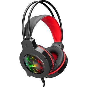 Snopy SN-GX7 CRAZY Siyah USB Ledli Mikrofonlu Oyuncu Kulaklığı
