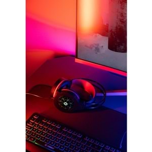 Snopy SN-GX7 CRAZY Siyah USB Ledli Mikrofonlu Oyuncu Kulaklığı