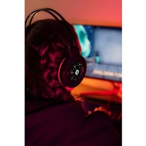 Snopy SN-GX7 CRAZY Siyah USB Ledli Mikrofonlu Oyuncu Kulaklığı
