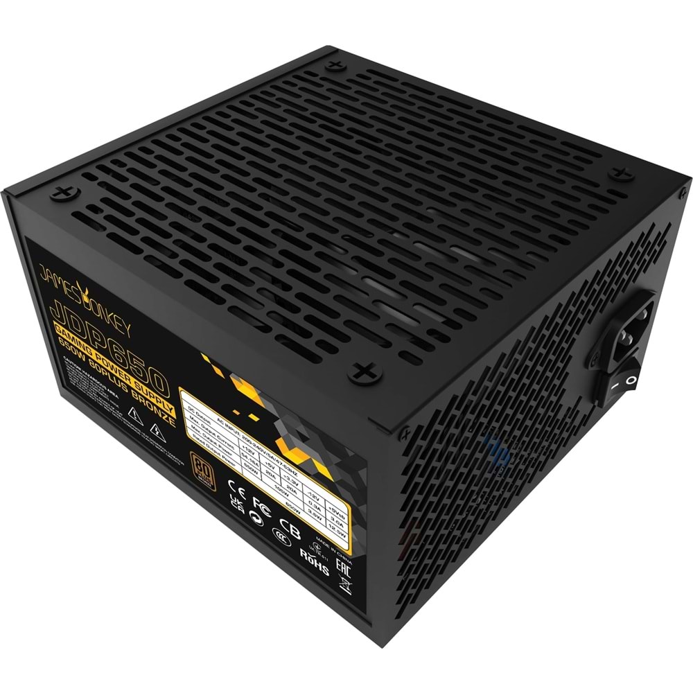 James Donkey JDP650 APFC 12CM 650W Bronze 80+ Power Supply