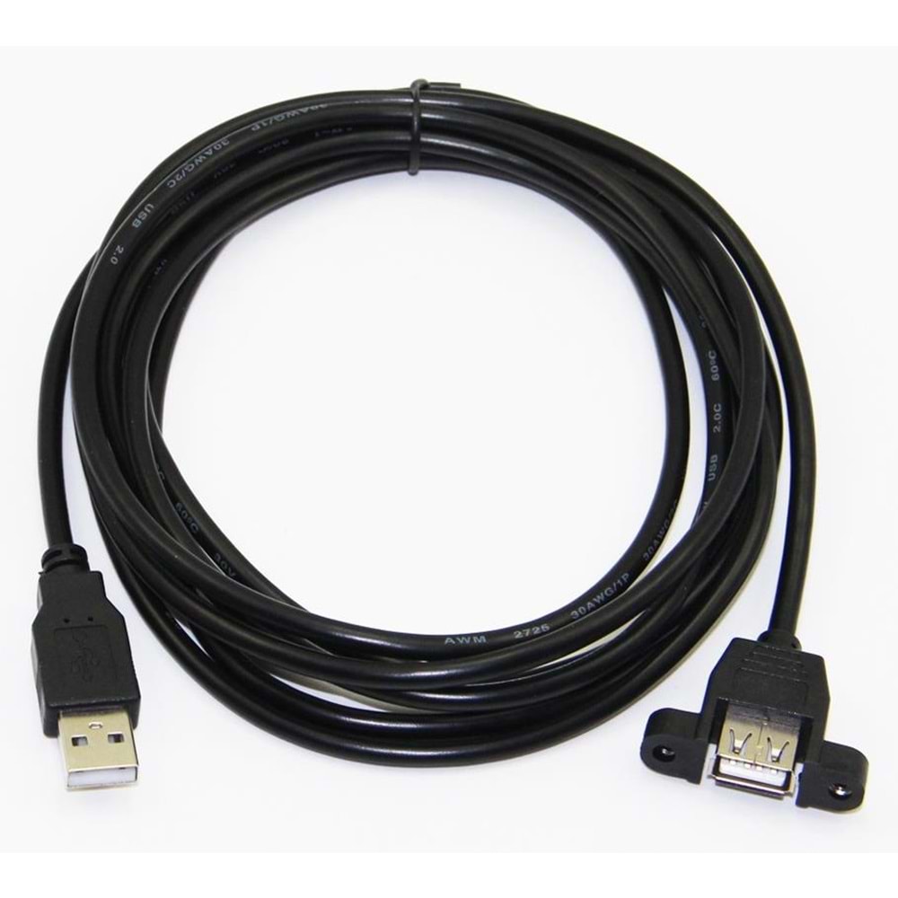 Usb Dişi Erkek Panel Tipi Data Uzatma Kablosu 3 Metre 4889