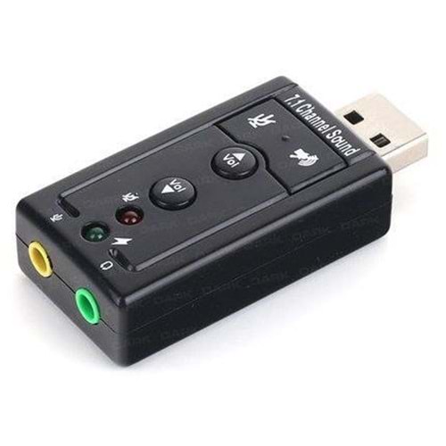 7.1 3.5mm USB Ses Kartı Mikrofon Kulaklık Harici 4506
