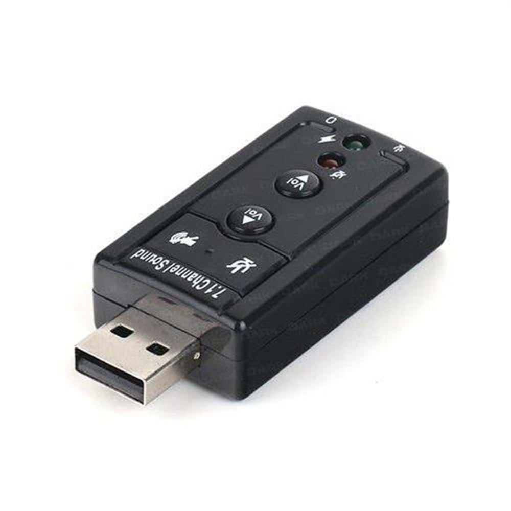 7.1 3.5mm USB Ses Kartı Mikrofon Kulaklık Harici 4506