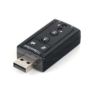 7.1 3.5mm USB Ses Kartı Mikrofon Kulaklık Harici 4506