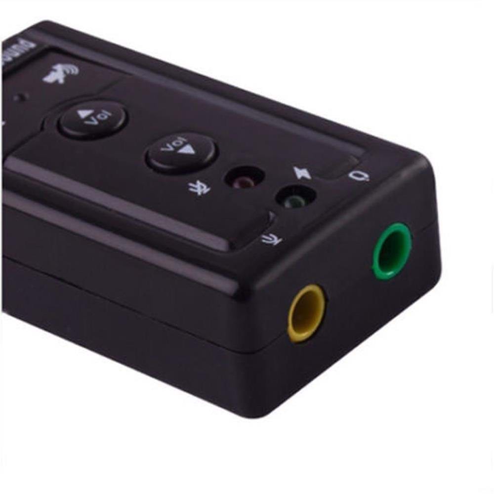 7.1 3.5mm USB Ses Kartı Mikrofon Kulaklık Harici 4506