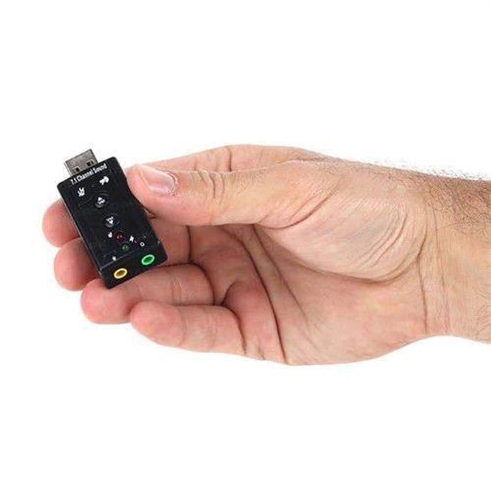 7.1 3.5mm USB Ses Kartı Mikrofon Kulaklık Harici 4506