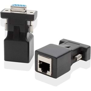 RS232 To RJ45 9 Pin Ethernet Adaptör Ekleme Ek Uzatıcı Extender Çevirici Dönüştürücü 30M 4349