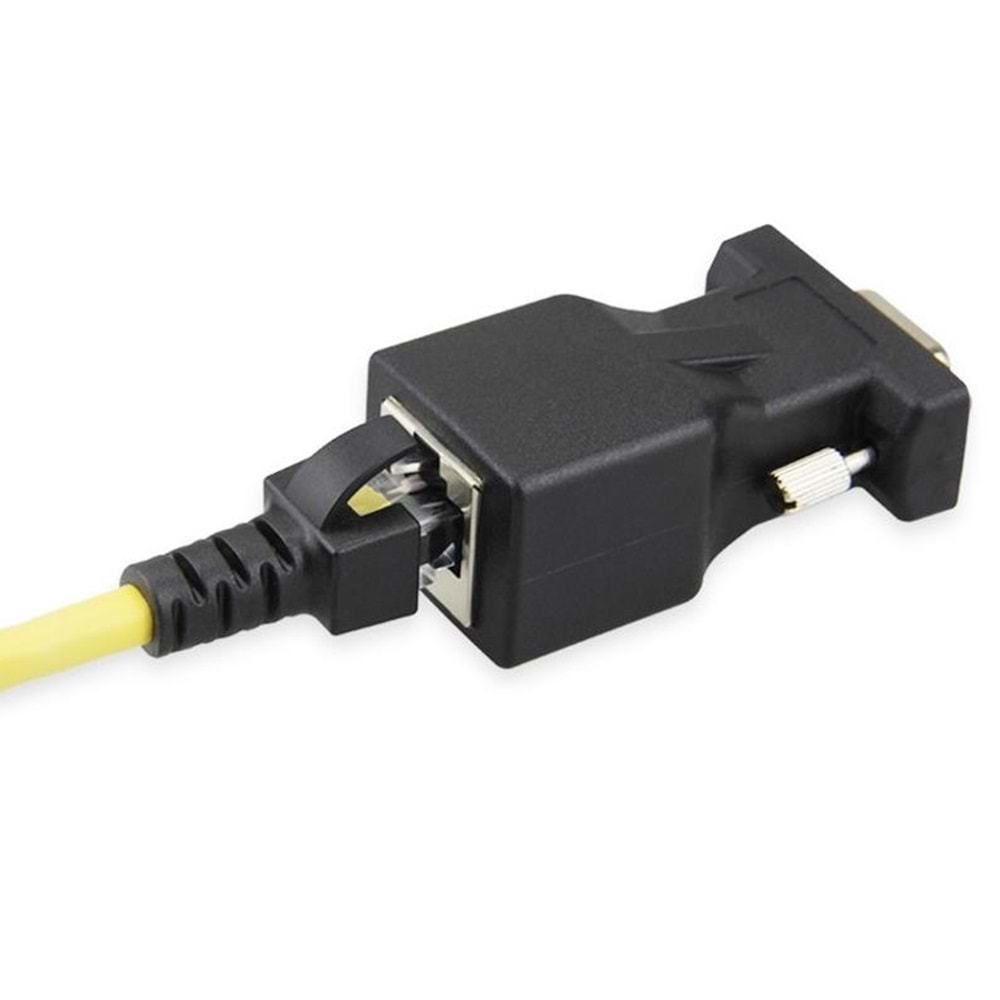 RS232 To RJ45 9 Pin Ethernet Adaptör Ekleme Ek Uzatıcı Extender Çevirici Dönüştürücü 30M 4349