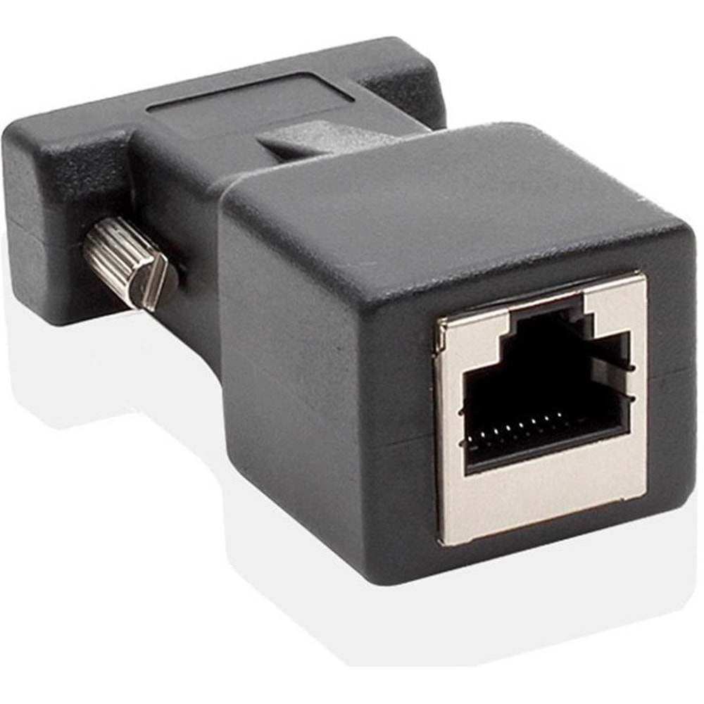 RS232 To RJ45 9 Pin Ethernet Adaptör Ekleme Ek Uzatıcı Extender Çevirici Dönüştürücü 30M 4349