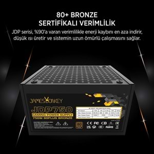James Donkey JDP750 APFC 12CM 750W Bronze 80+ Power Supply