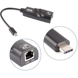 Type C To Ethernet Usb 3.1 1000Mbps Gigabit Ag Adaptor Kartı 5060