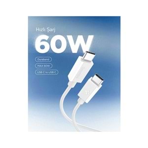 Spigen USB-C to USB-C 1 Metre Kablo 60W Güç / PPS 2.0 Super Hızlı Şarj / 480 Mbps Data Aktarım Hızı Type-C Ekstra Dayanıklı Black
